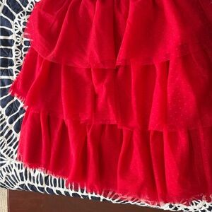 Janie and Jack Vibrant Red Tiered Skirt